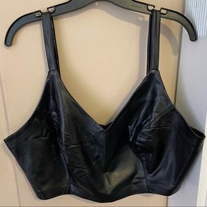 Faux Leather Tank